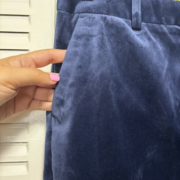 Scotch & Soda Navy Blue Velvet Trousers - Picture 3 of 8
